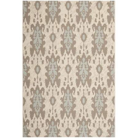 Safavieh Courtyard Power Loomed Accent Rug- Beige Dk Beige - Aqua Weft- 2 X 3 Ft. 7 In. CY7276-79A18-2